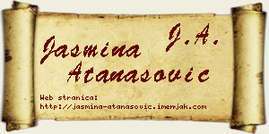 Jasmina Atanasović vizit kartica